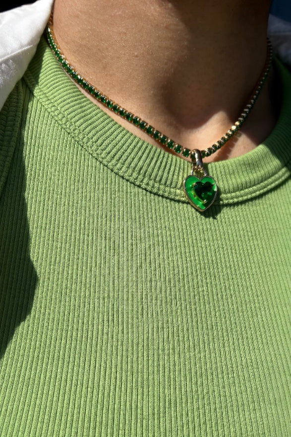 Lilou Necklace Green