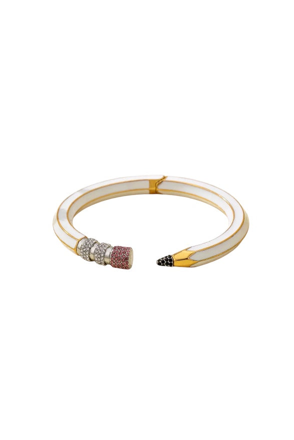 Pencil Bracelet White