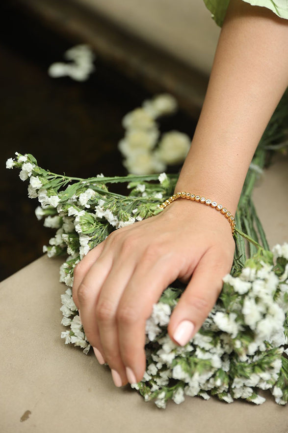 Reese Tennis Bracelet Gold