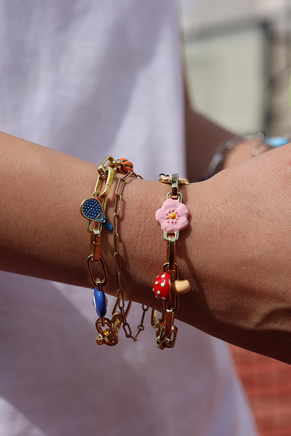 Swiss Charm Bracelet Gold