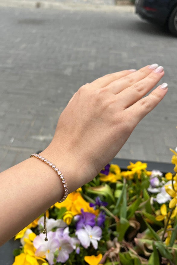 Jemma Tennis Bracelet Lilac