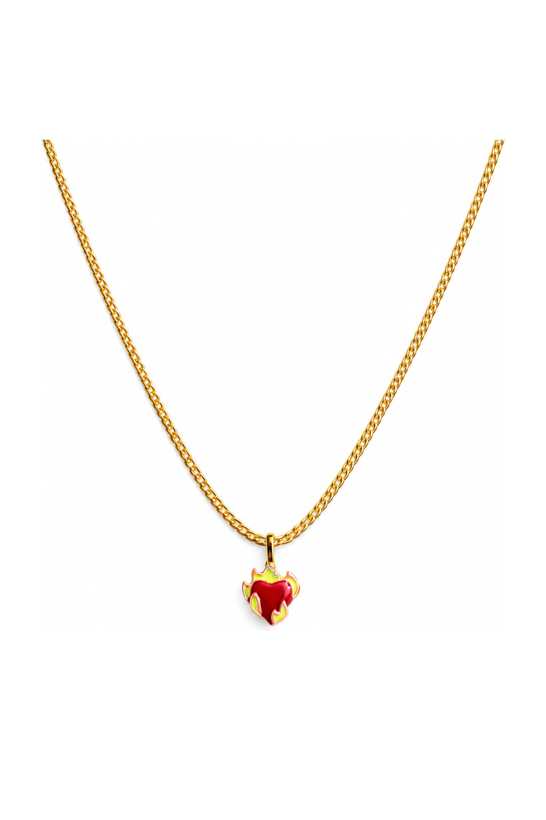 Burning Love Necklace Gold