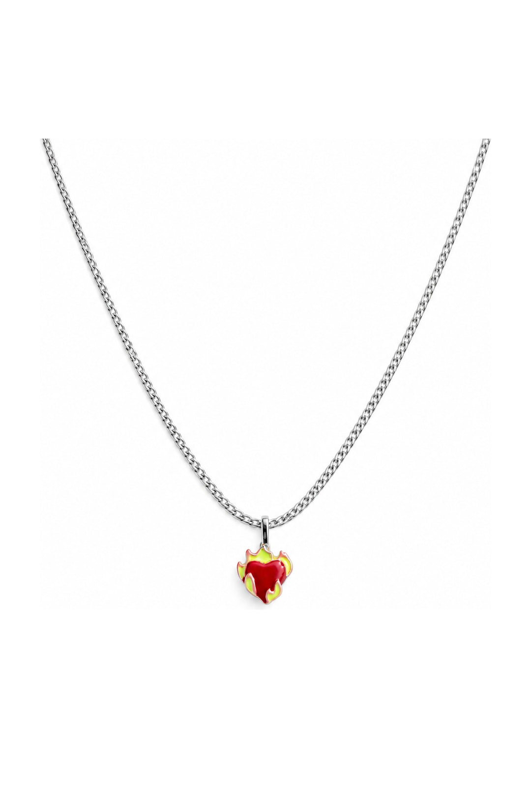 Burning Love Necklace Silver