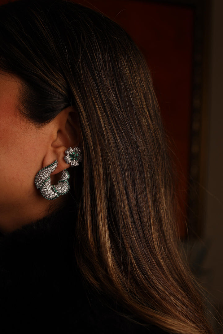 Camille Earrings Green