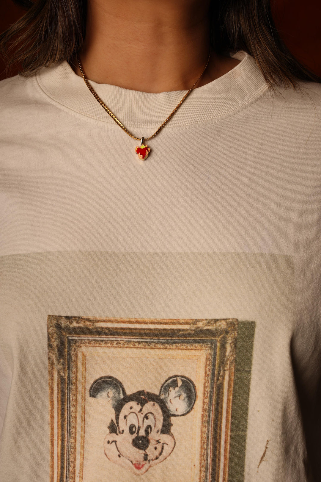 Burning Love Necklace Gold