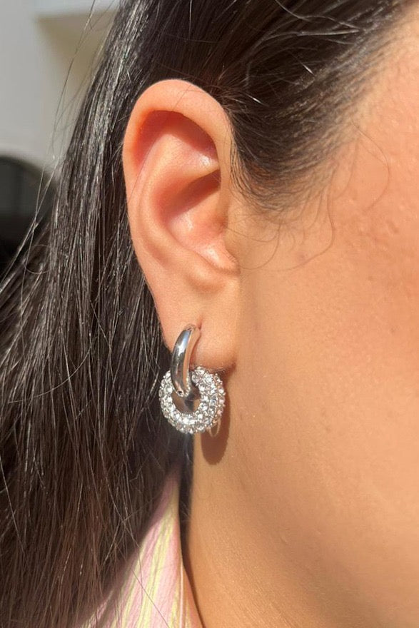 Roulette Silver Earrings