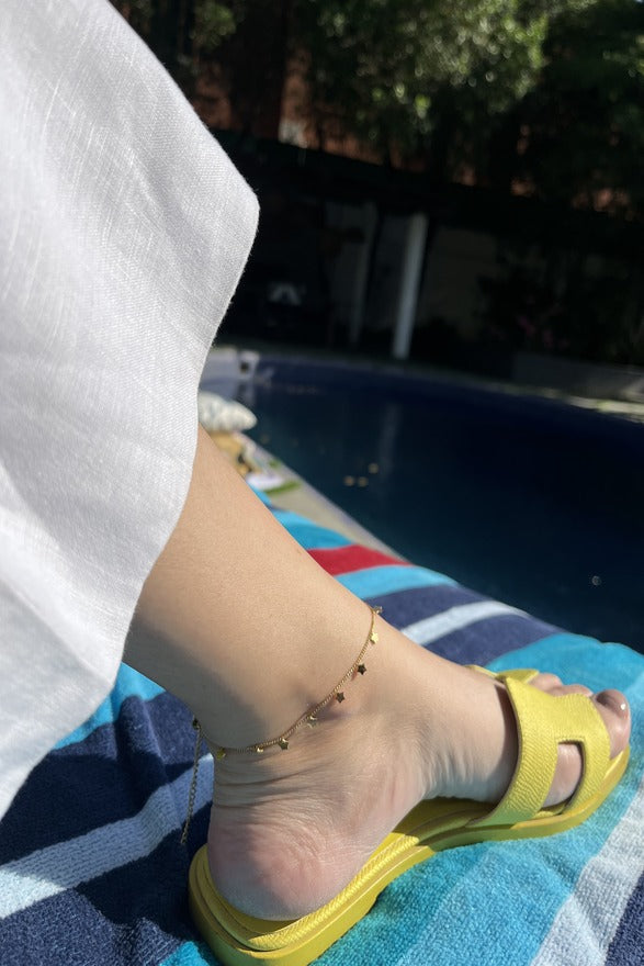 Starry Night Anklet Gold