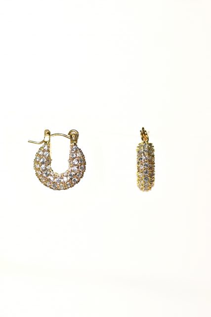 Celine Gold Mini Hoops