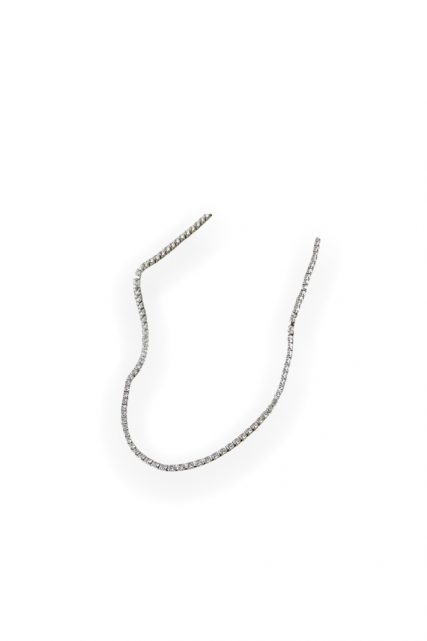 Karlie Tennis Necklace Silver