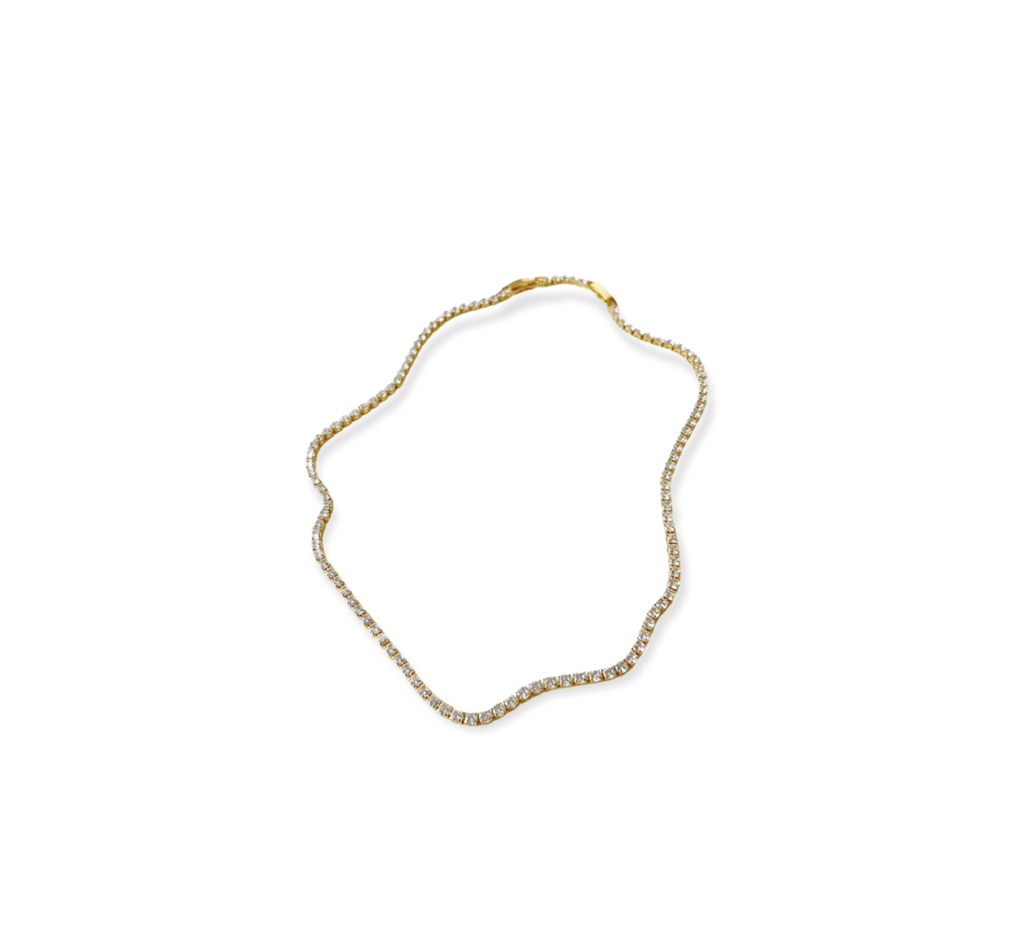 Karlie Tennis Necklace Gold