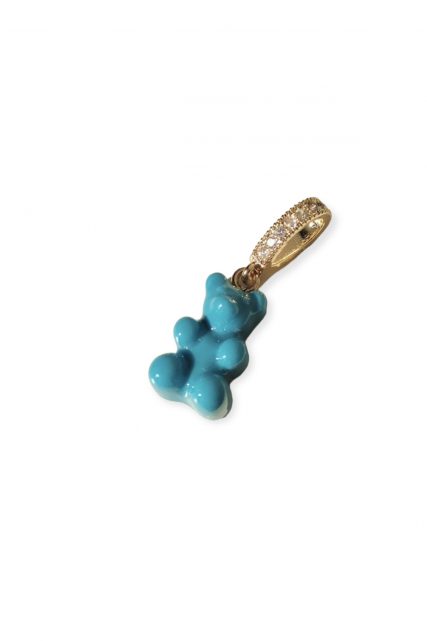 Bubblegum Blue Gummy Bear Pendant
