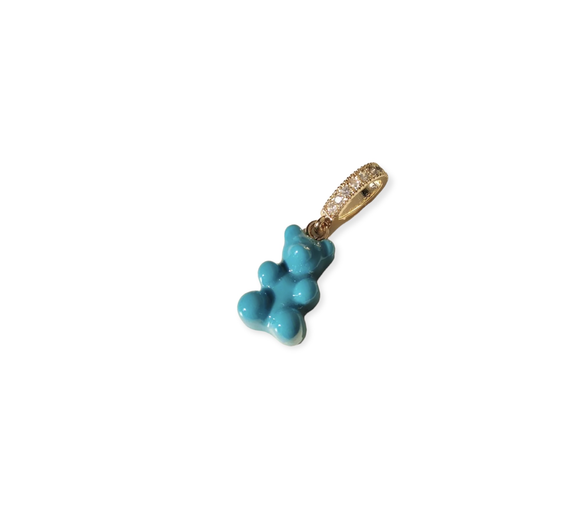 Bubblegum Blue Gummy Bear Pendant