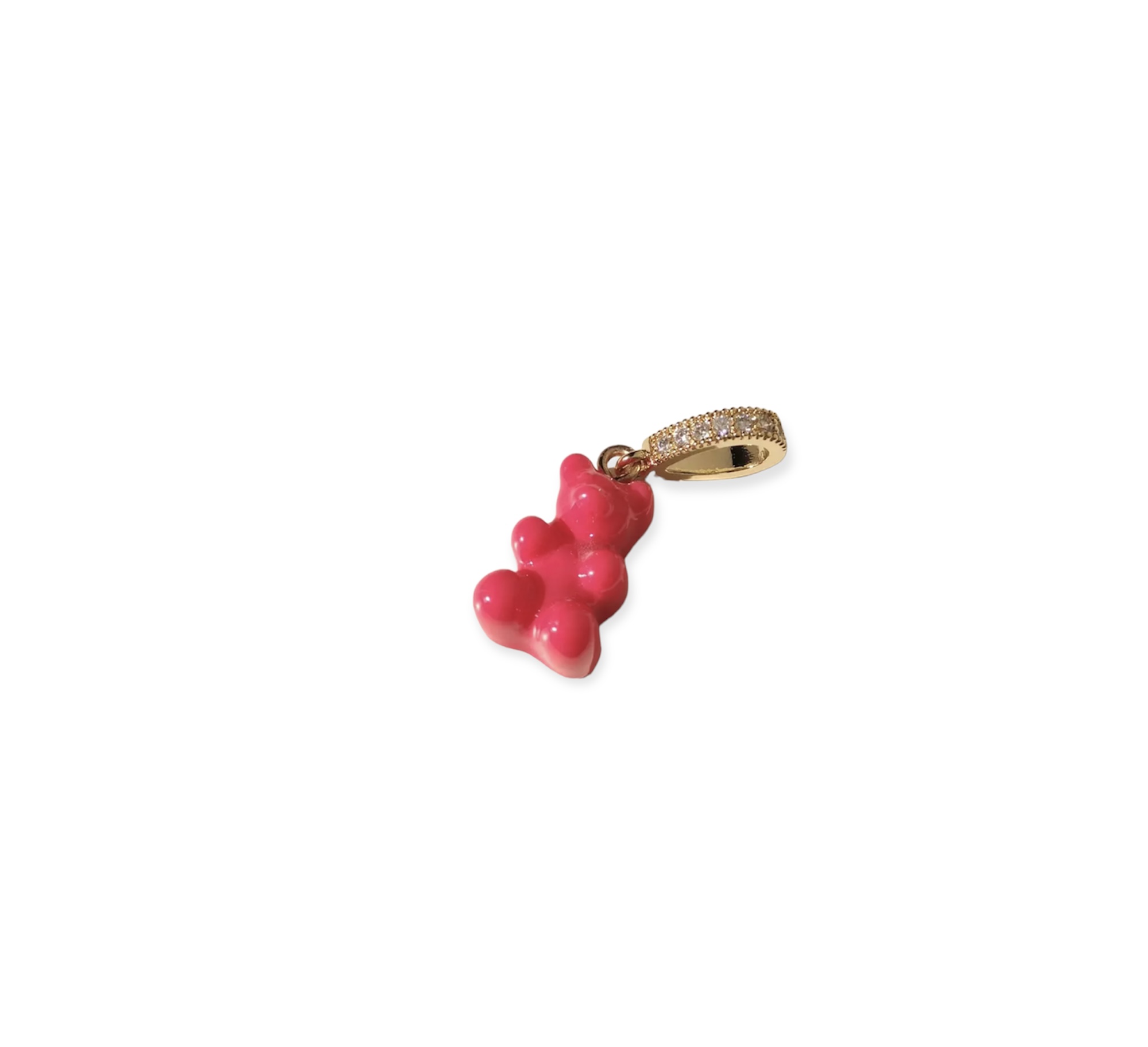 Candy Pink Gummy Bear Pendant