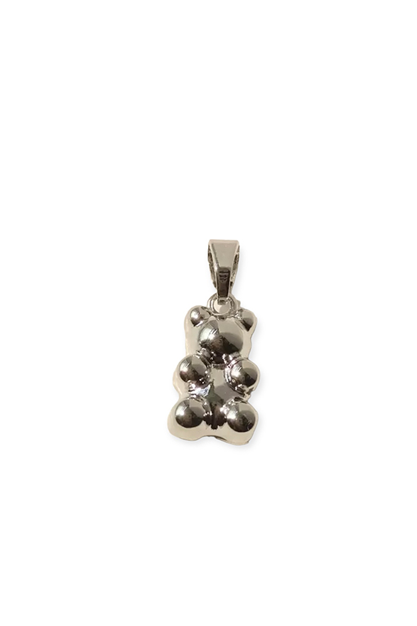 Silver Gummy Bear Pendant