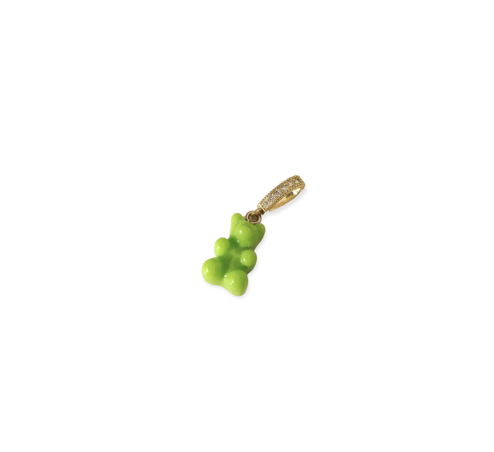 Apple Green Gummy Bear Pendant