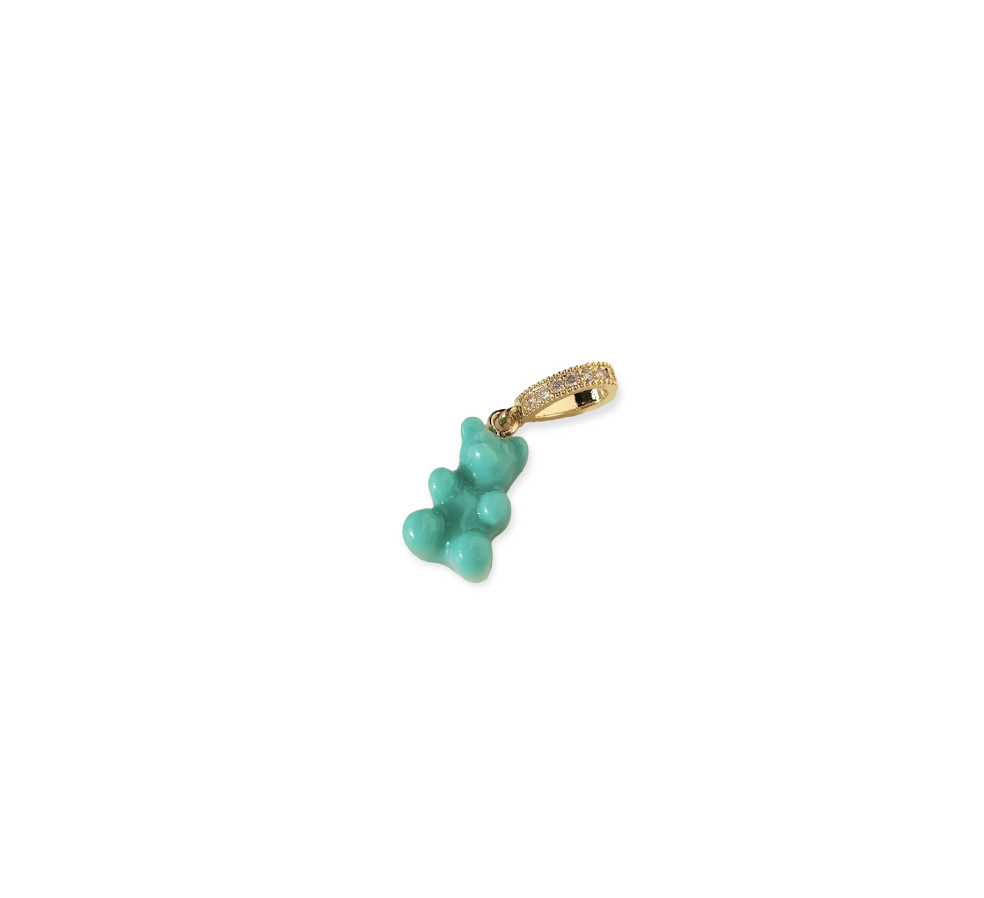 Aqua Gummy Bear Pendant