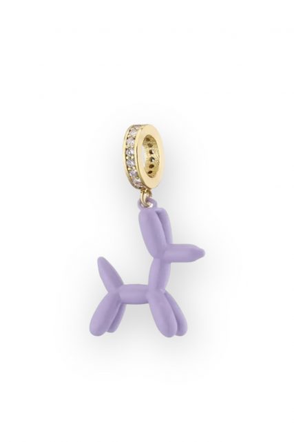 Purple Balloon Dog Pendant