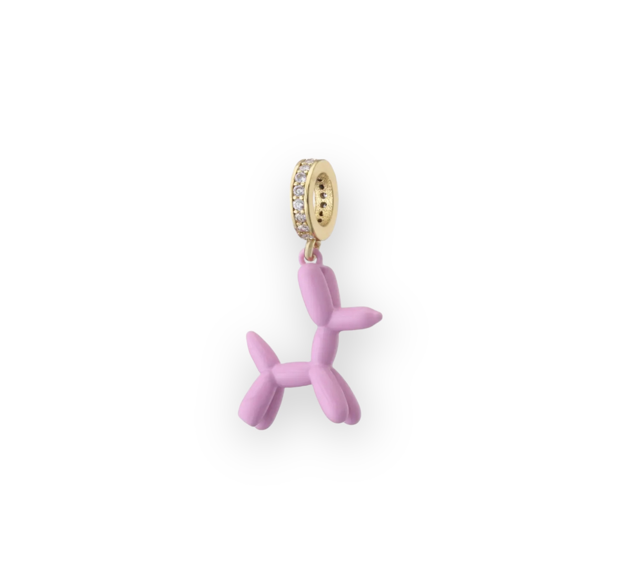 Pink Balloon Dog Pendant