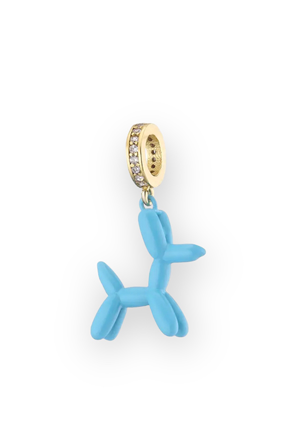 Blue Balloon Dog Pendant