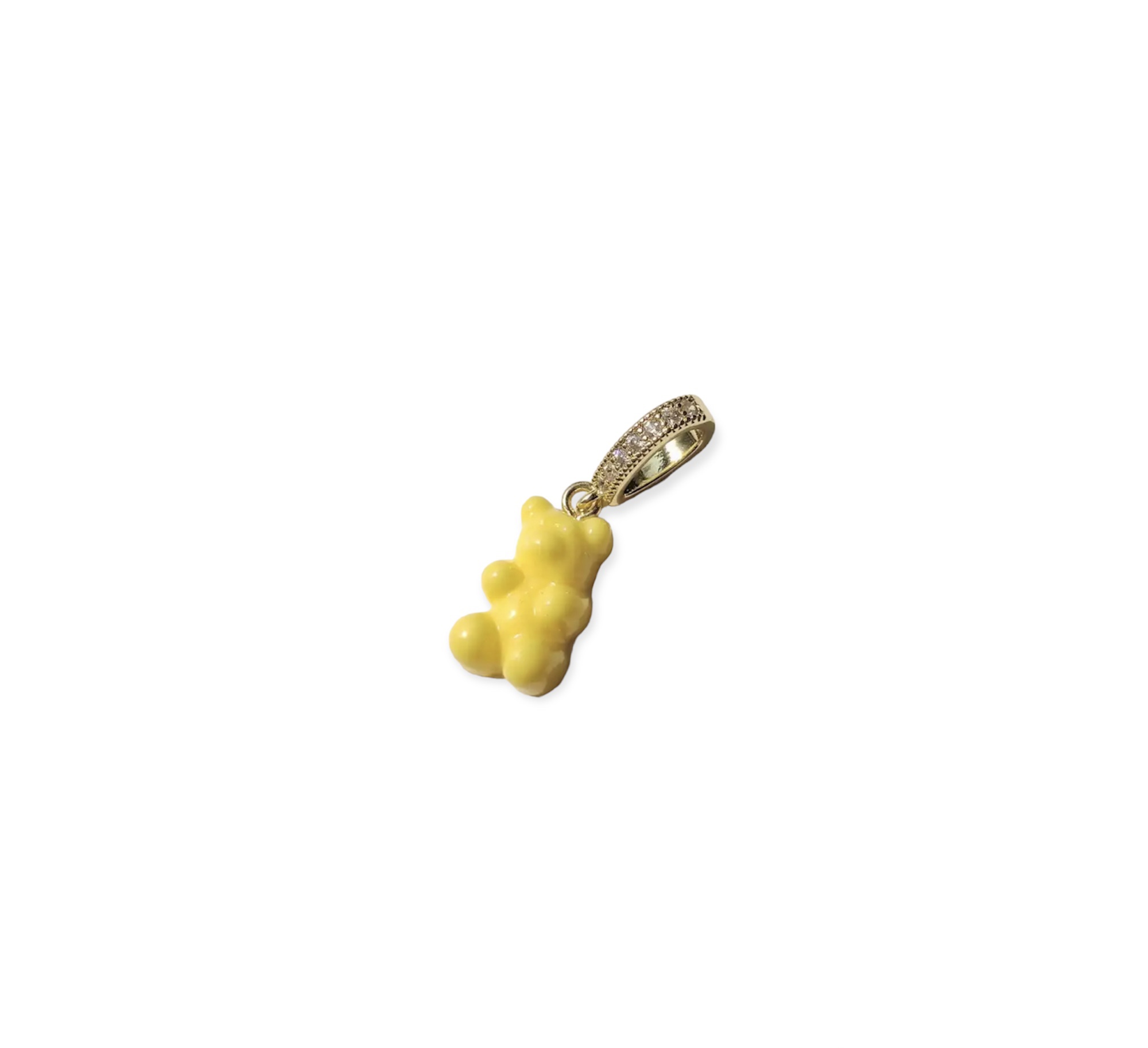 Lemon Yellow Gummy Bear Pendant