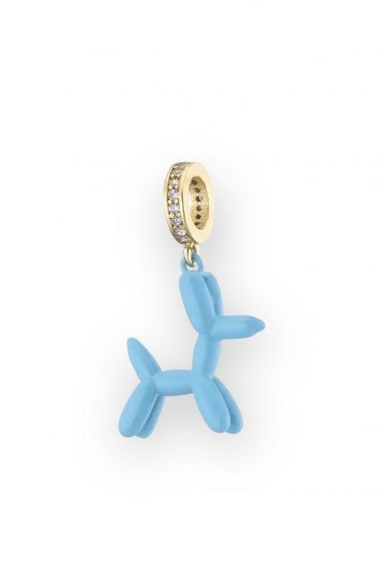 Blue Balloon Dog Pendant