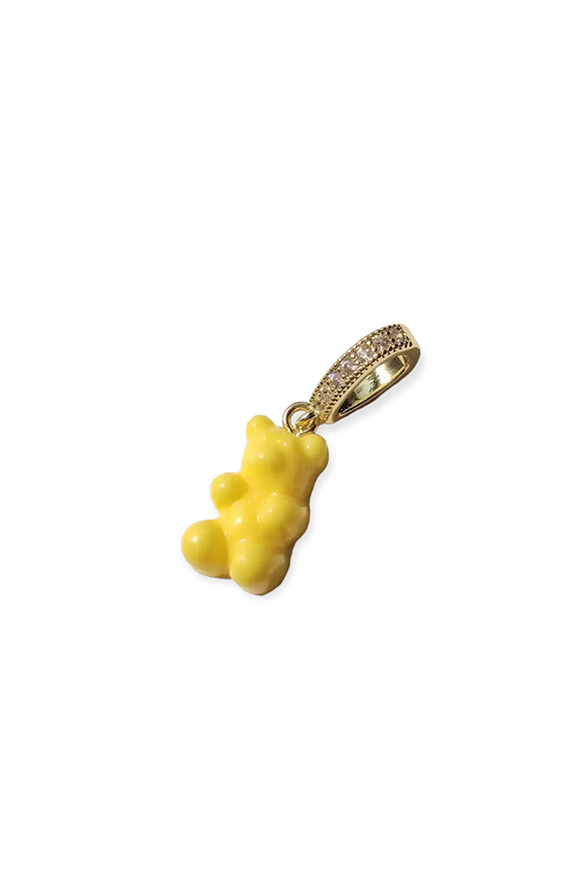 Lemon Yellow Gummy Bear Pendant
