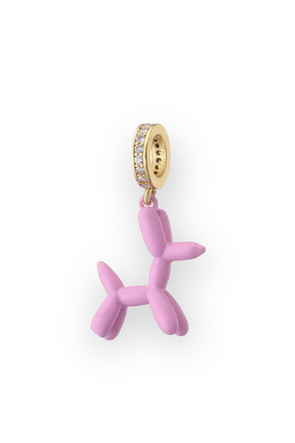 Pink Balloon Dog Pendant