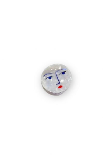 Moon Face Hair Clip