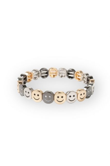 Classic All Smiles Mixed Metal Bracelet