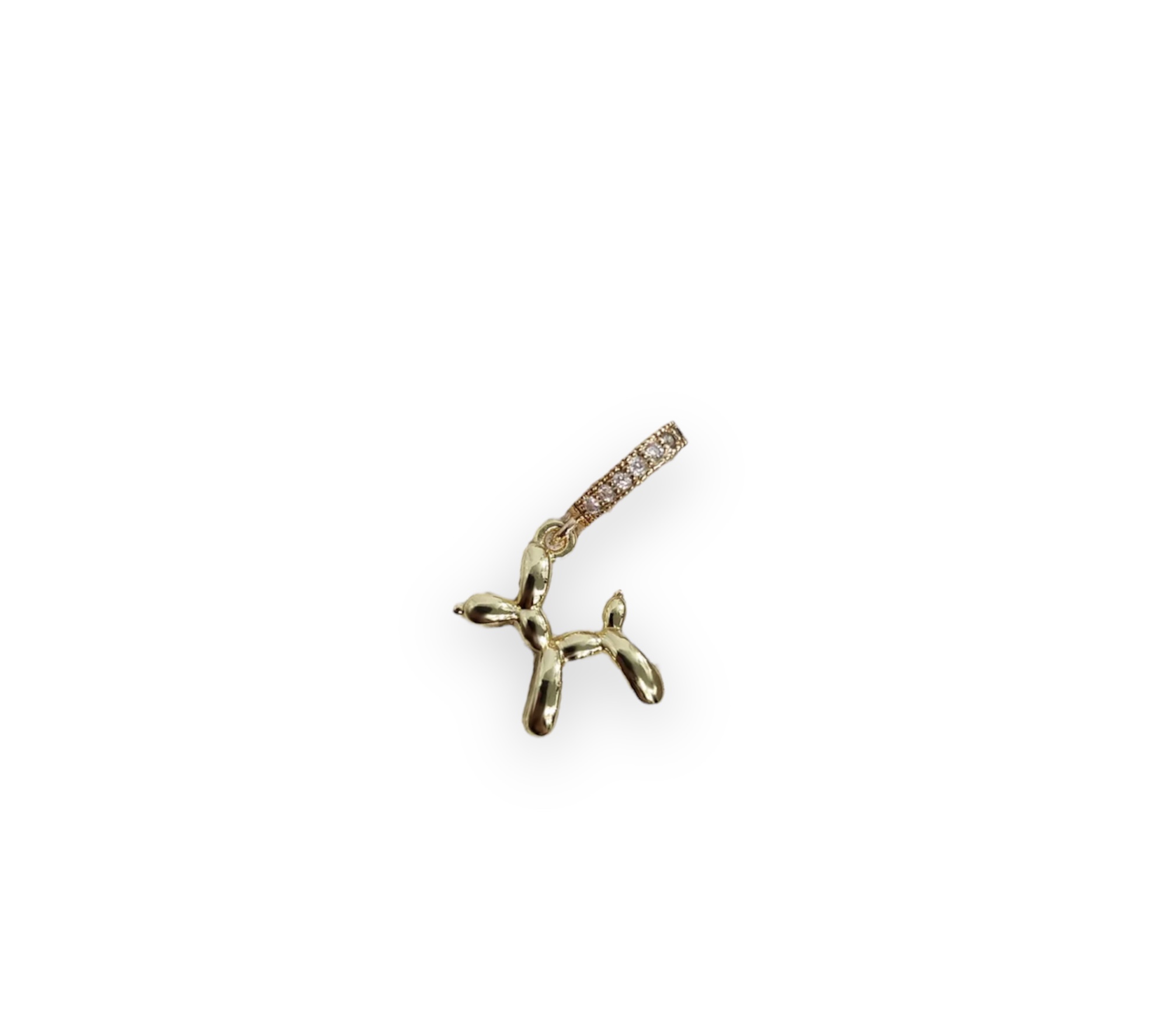 Gold Balloon Dog Pendant