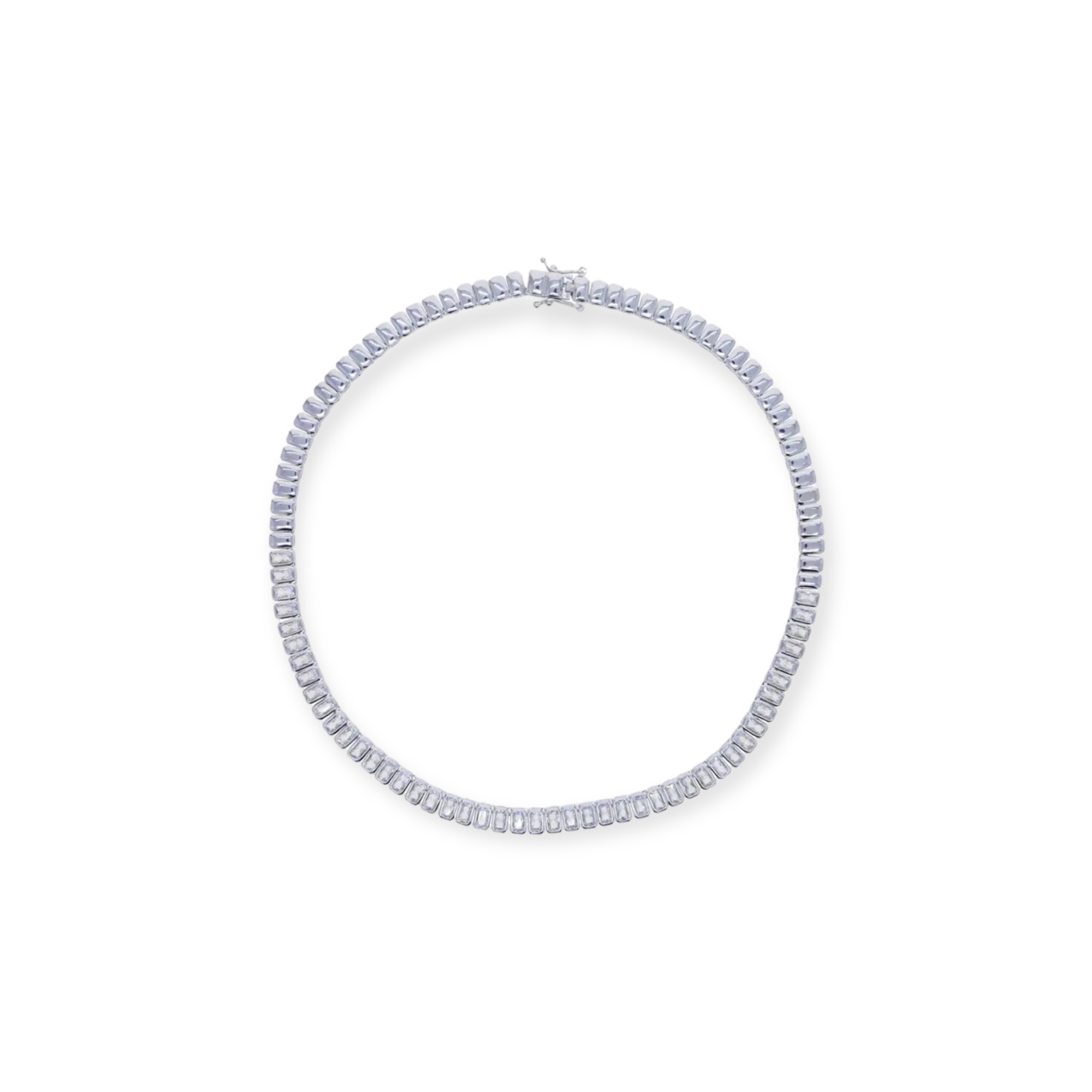 Jade Necklace Silver