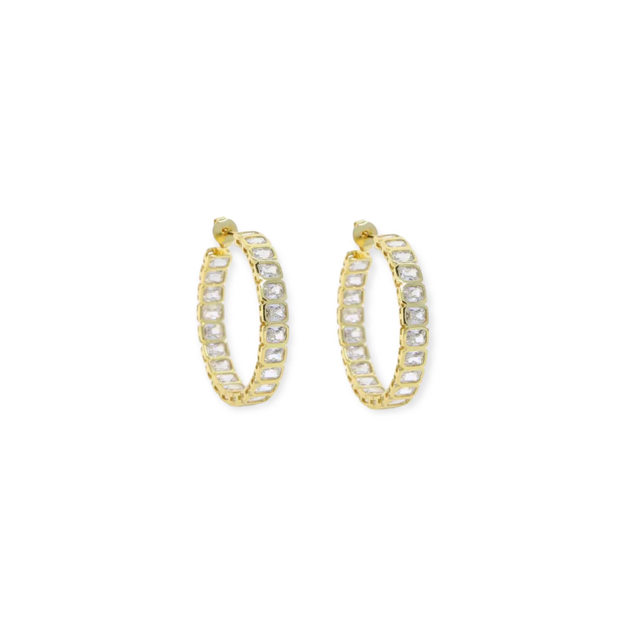 Rhea Hoops Gold