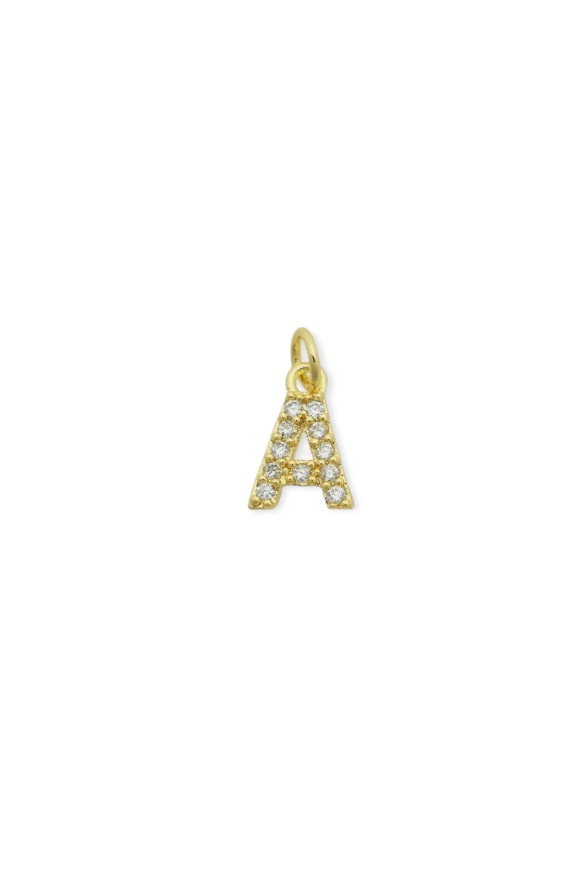 Solid Uppercase Initial Necklace