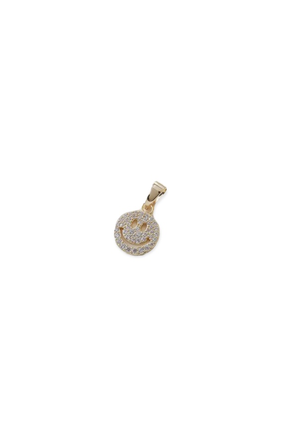 Happy Face Pendant Gold