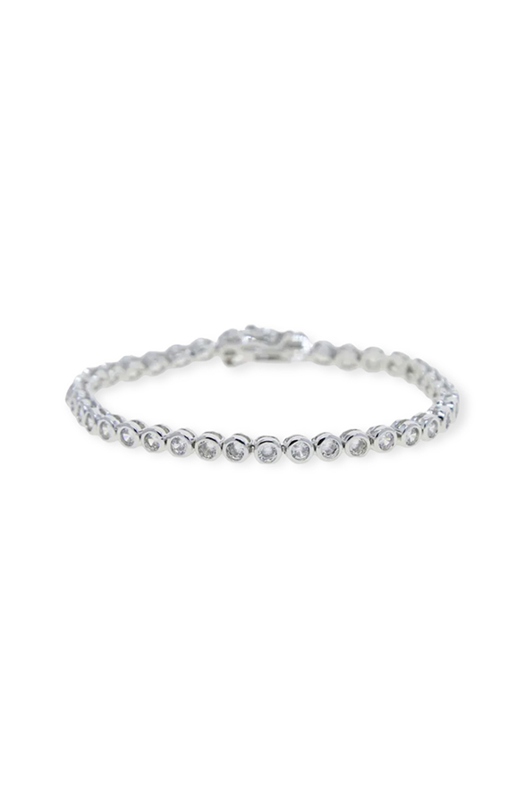 Reese Tennis Bracelet Silver