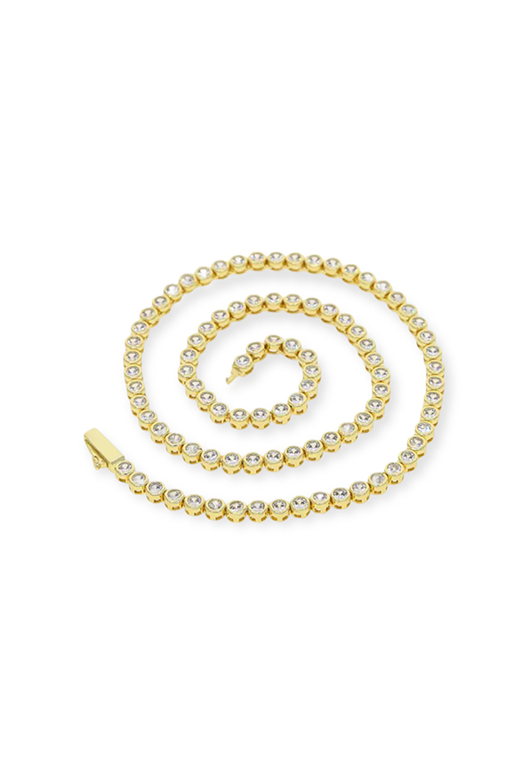 Reese Tennis Necklace Gold