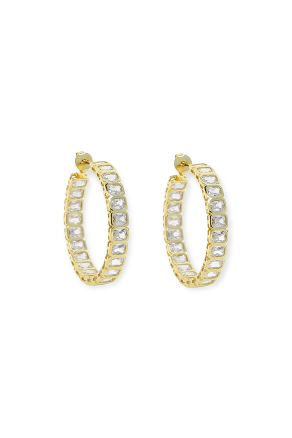 Rhea Hoops Gold