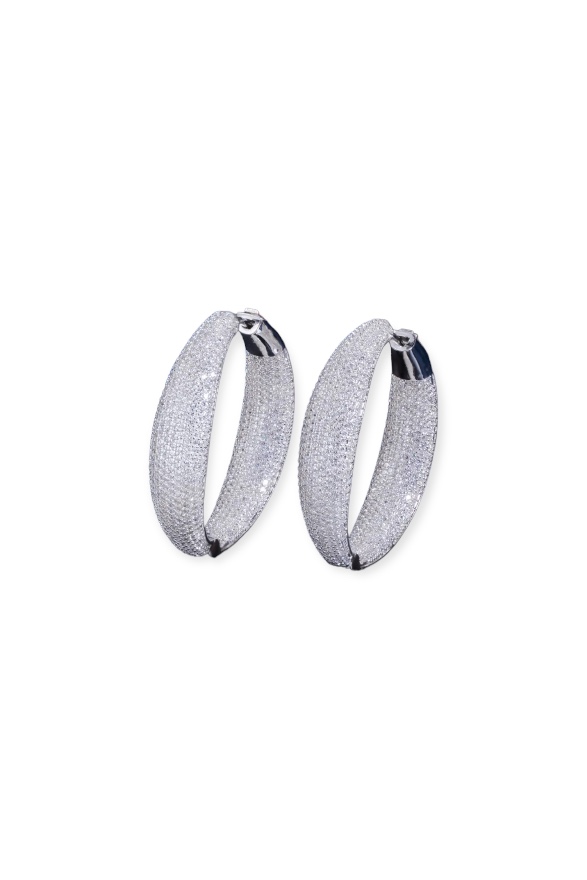 Gwen Silver Hoops