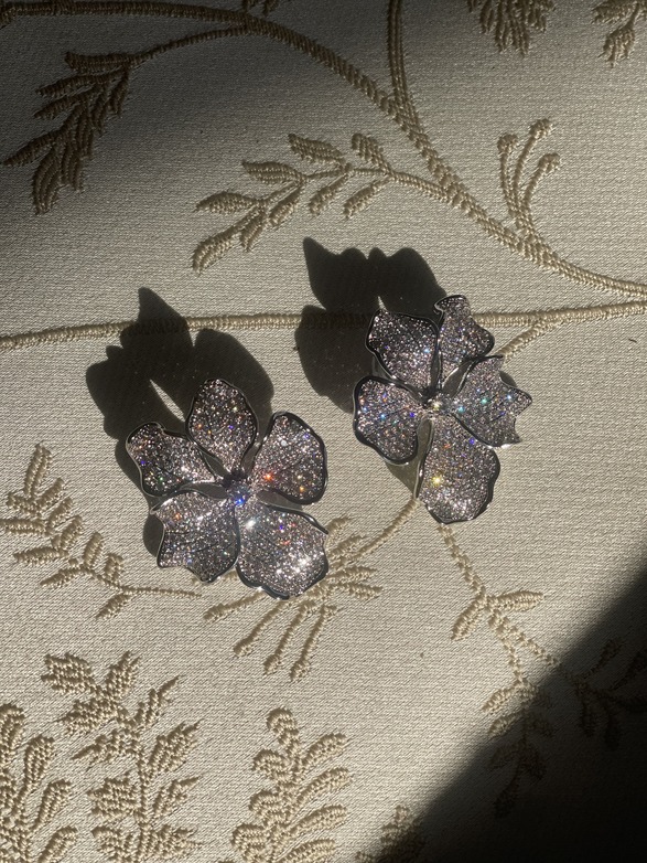Silver Flower Earrings
