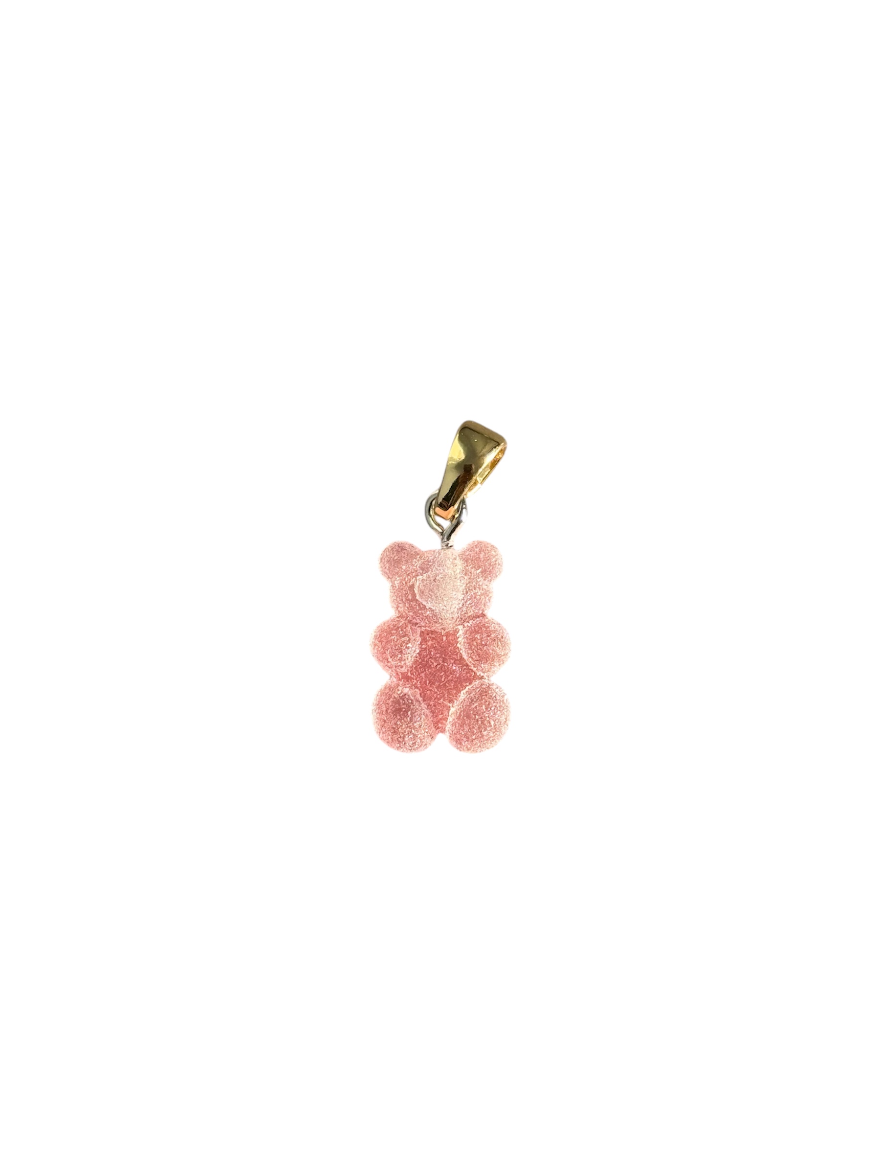 Pink and White Sugar Bear Pendant
