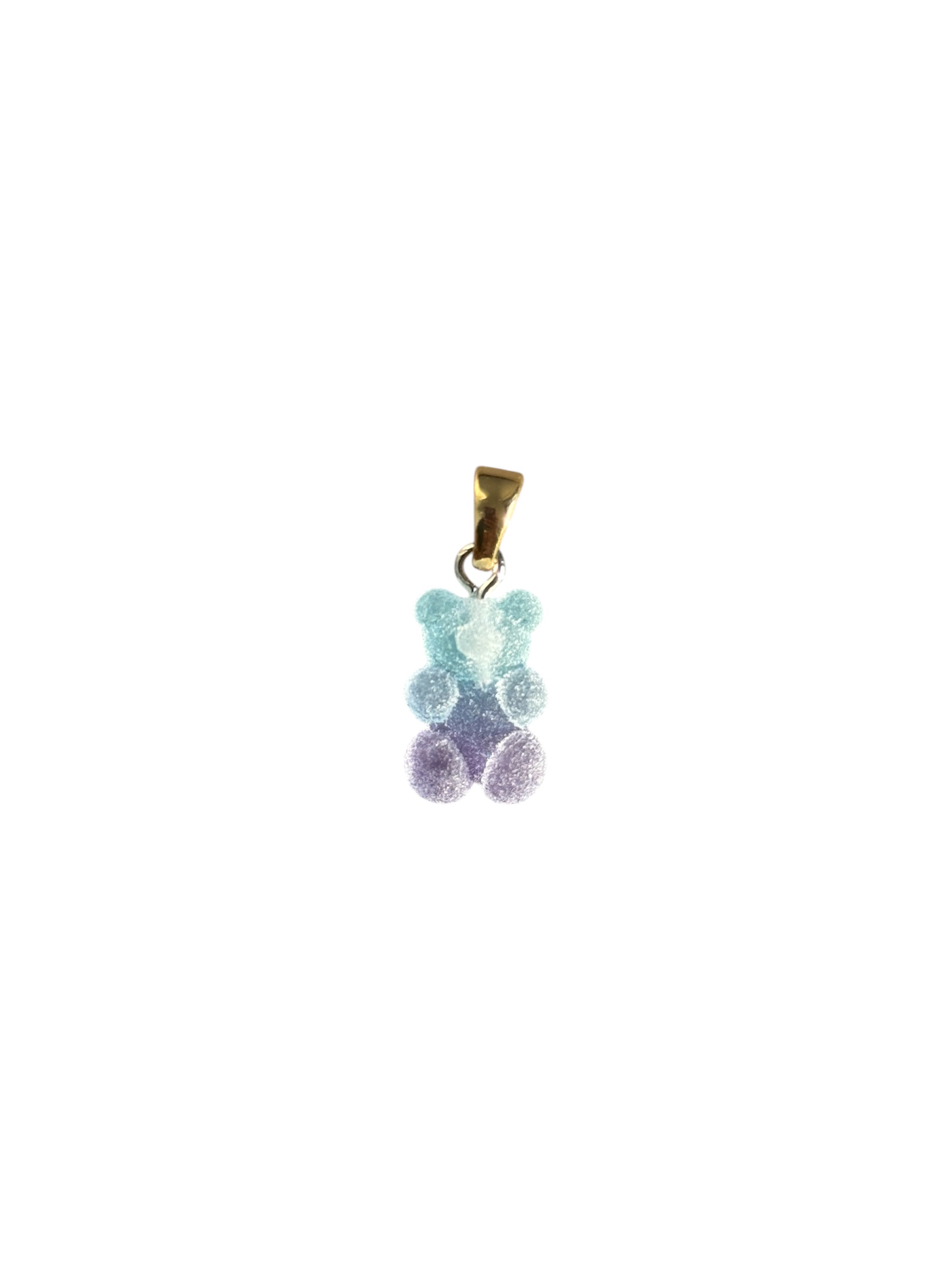 Blue and Purple Sugar Bear Pendant