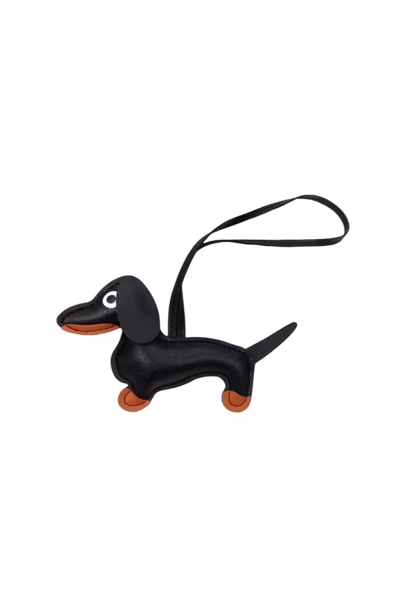 Black Dog Bag Charm